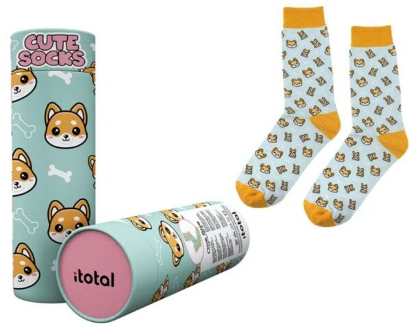 Medvilninės kojinės su šuniukais