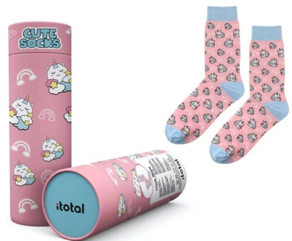 Medvilninės kojinės su vienaragiu