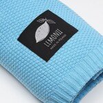 Mėlynas vaikiškas medvilninis pledas