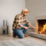 Metalinis 5 dalių židinio įrankių komplektas vidaus ir lauko naudojimui