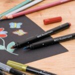 Metalo efekto kreidelės ir žymekliai, 10 vnt.