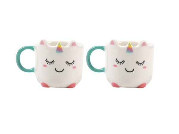 Mini espreso puodeliai su vienaragiais