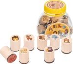 Miško gyvūnų antspaudų rinkinys 8 vnt.