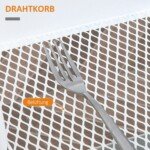 Virtuvės vežimėlis su stalčiumi, lentynomis ir stabdomais ratukais