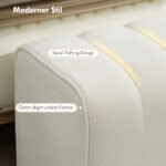 Modernus banketas su dygsniuotu dizainu, atlaikantis iki 220 kg