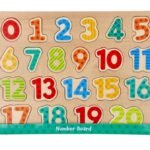 Mokomoji medinė skaičių dėlionė