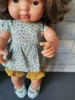 Muslininis lėlių rinkinys Mirabelės, 38 cm