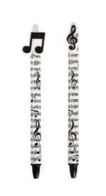 Muzikiniai automatiniai trinami rašikliai (36 vnt. stende)