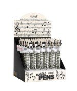 Muzikiniai automatiniai trinami rašikliai (36 vnt. stende)