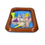 NaturSand Kinetinis smėlis 3 kg su ledų formelėmis ir kibirėliu