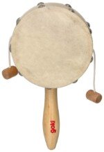 Natūralus būgnelis su karoliukais