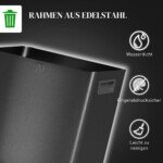 Nerūdijančio plieno atliekų rūšiavimo šiukšliadėžė su pedalu, 2 x 15 l