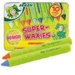 Nesulaužomos vaškinės kreidelės metalinėje dėžutėje