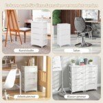 Vertikalios komodos su ratukais (Balta)