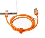 Oranžinės katės USB-C įkroviklio laidas