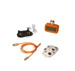 Oranžinės katės USB-C įkroviklio laidas