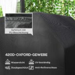 Oro sąlygoms atsparus griliaus apdangalas iš 420D Oksfordo audinio