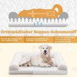 Ortopedinis šunų guolis su putų užpildu (Smėlio)