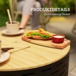 Trijų funkcijų nerūdijančio plieno lauko ugniakuras