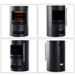 Elektrinis židinys su šildymu ir LED liepsnos efektu