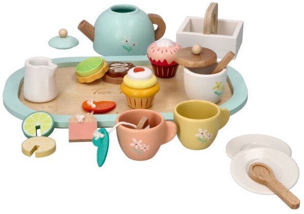 Pastelinis žaislinis arbatos rinkinys