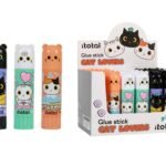 Pieštukinių klijų stendas „Kačiukai“, 24 vnt.