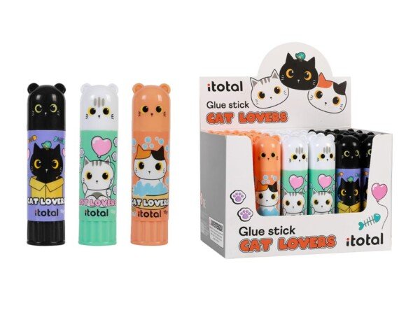 Pieštukinių klijų stendas „Kačiukai“, 24 vnt.