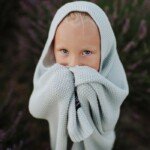 Pilka antklodė kūdikiams iš 100% medvilnės