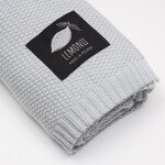 Pilka antklodė kūdikiams iš 100% medvilnės