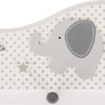 Pilko dramblio drabužių kabykla