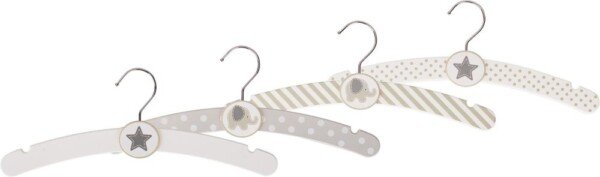 Pilko dramblio drabužių kabyklų rinkinys