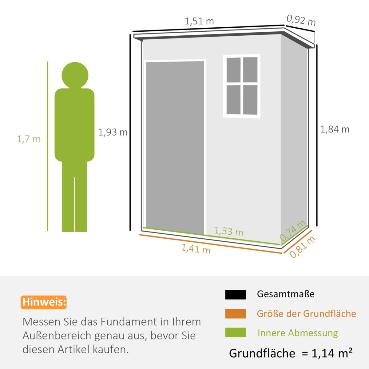 Plastikinis sodo sandėliukas su langu ir rakinamomis durimis