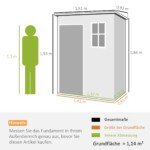 Plastikinis sodo sandėliukas su langu ir rakinamomis durimis