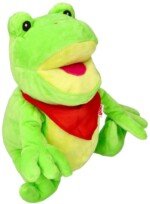 Pliušinė pirštininė lėlė Varlė