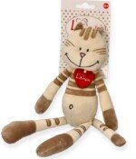 Pliušinė smėlio spalvos katytė