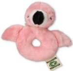 Pliušinis barškutis Flamingas kūdikiui