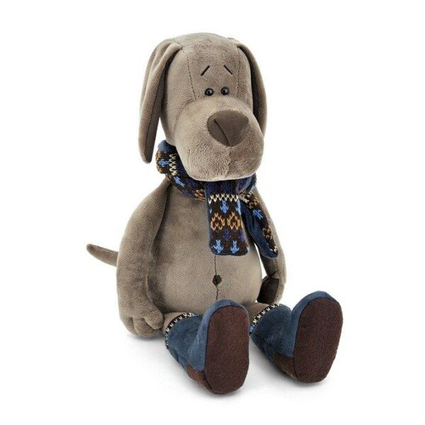 Pliušinis žaislas sausainių šuniukas su batais 50 cm
