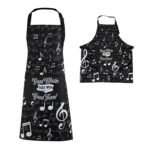 Prijuostė su natų motyvu