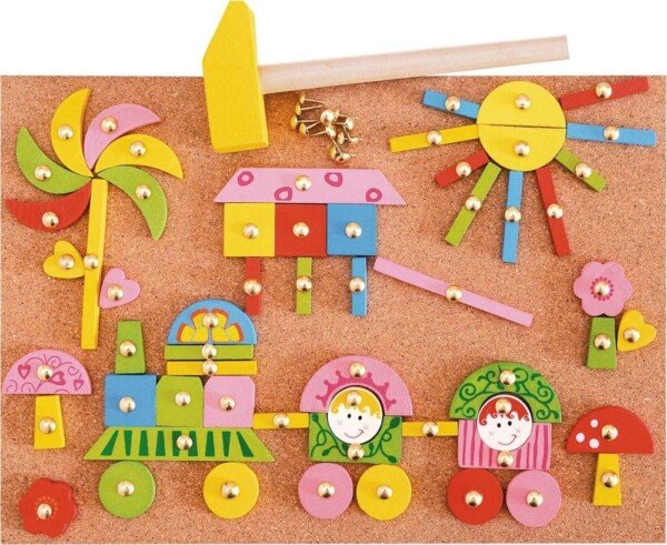 Prikalamoji kamštinė mozaika mergaitei