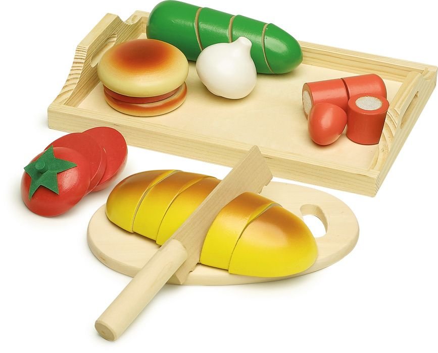 Pusryčių pjaustymo rinkinys su padėklu Pusryčių pjaustymo rinkinys su padėklu