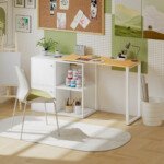 Rašomasis stalas su 360° pasukamu moduliu ir integruotomis spintelėmis