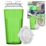 Reflo Nedūžtantis mokomasis puodelis kūdikiams, žalias