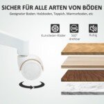 Reguliuojamo aukščio darbo kėdė su tinkline nugara