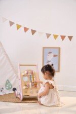 Rožinis medinis stūmikas