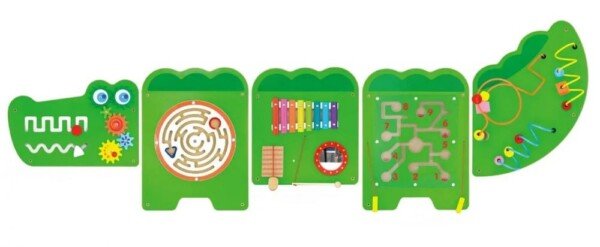 Sieninė interaktyvi sensorinė lenta Krokodilas