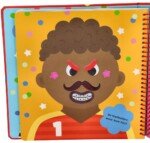 Silikoninių lipdukų knygelė „Juokingi veidukai“