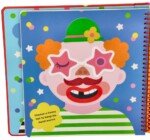 Silikoninių lipdukų knygelė „Juokingi veidukai“