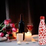 Šilumą išlaikantis termosas su širdelėmis, 500 ml