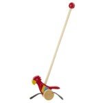 Spalvinga stumiama papūga