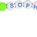 Spalvoti užsegami karoliukai juostelėms